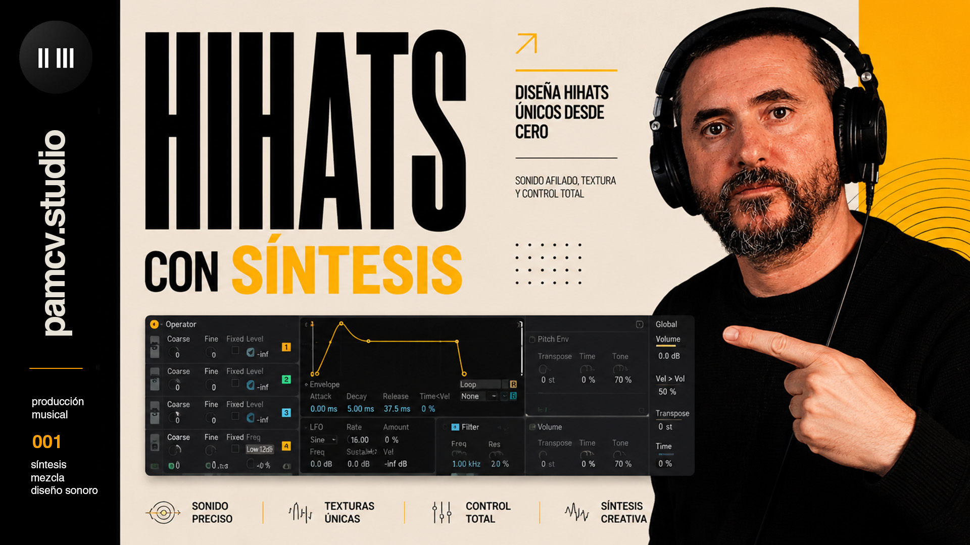 Cómo convertir un hi-hat en un instrumento | Síntesis en Ableton con ruido blanco